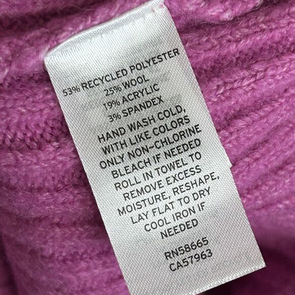 HALOGEN Sweater Womens XL Pink Wool Blend Knit Balloon Sleeve Barbiecore NWT - Picture 8 of 8